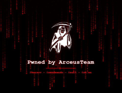 Hacked by ArceusTeam